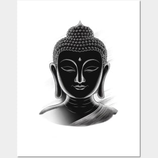 Zen Essence: Meditating Buddha T-shirt Design Posters and Art